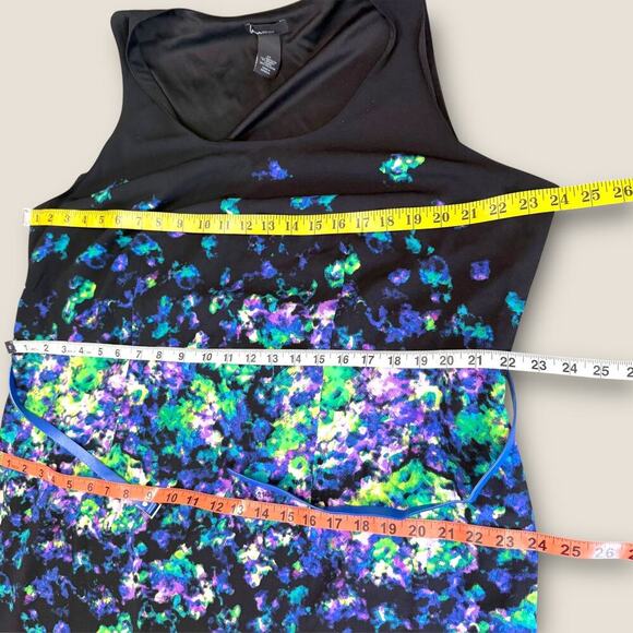 Lane Bryant Floral Sleeveless Sheath Casual Dress Belted Plus Size 22 Multicolor - Picture 10 of 12